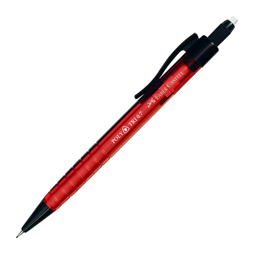 PORTAMINA FABER POLY TRI 0.7 UNIDAD ROJO