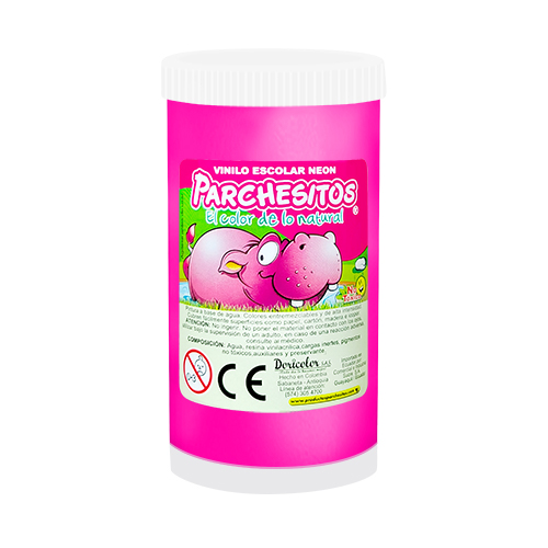 VINILO PARCHESITOS NEON 125GR FUCSIA