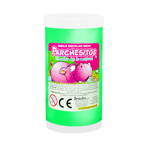 VINILO PARCHESITOS NEON 125GR VERDE