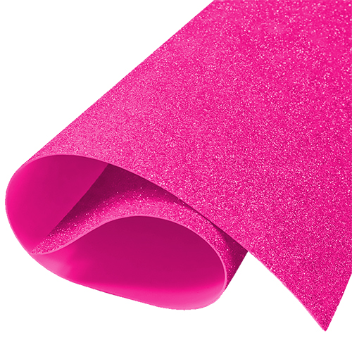 Espuma 4 Ctas Escarchado Fucsia X Un