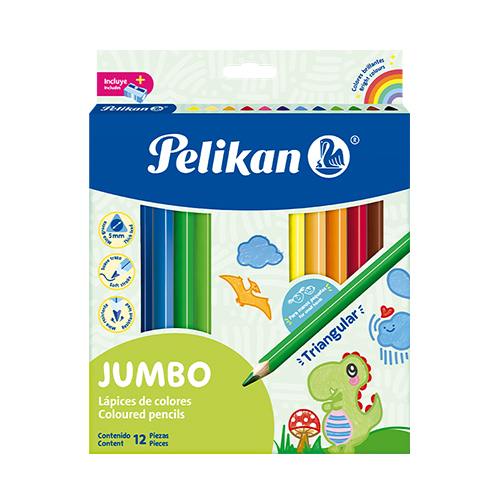 COLOR PELIKAN JUMBO TRIANGULAR X12