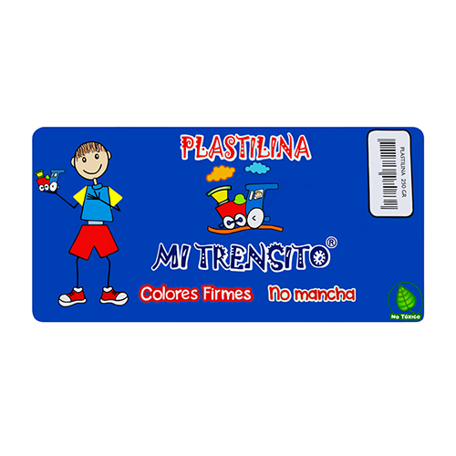 PLASTILINA TRENSITO 250GR AZUL