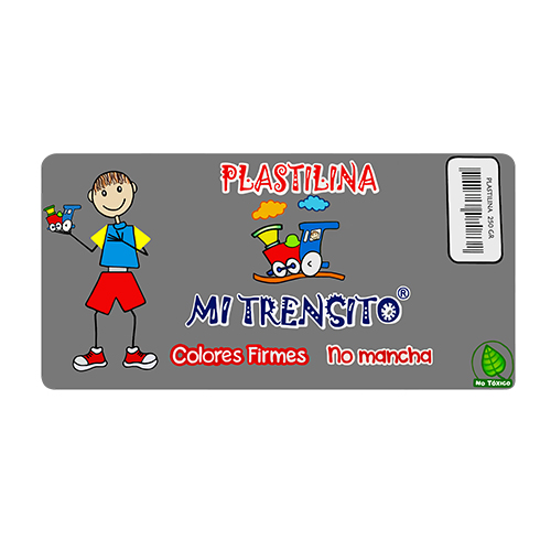 PLASTILINA TRENSITO 250GR GRIS