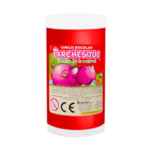VINILO PARCHESITOS ESCOLAR X 125 GR. ROJO