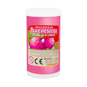VINILO PARCHESITOS ESCOLAR X 125 GR. ROSADO
