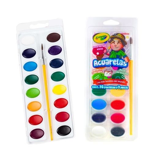 999-0999-000240 ACUARELA CRAYOLA CJ X 16 REF 53-0516